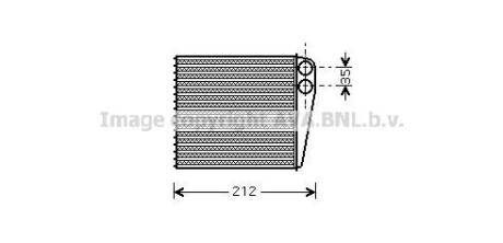 Радиатор отопителя салона Nissan Micra (02-), Note (06-), Tiida (04-) AVA COOLING DNA6256