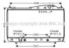 Радіатор охолодження (AVA) AVA COOLING DW2055 (фото 1)