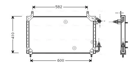 Радиатор кондиционера Нексия (пр-во NISSENS) AVA AVA COOLING DW5006