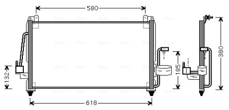 Радіатор кодиціонера AVA COOLING DW5040