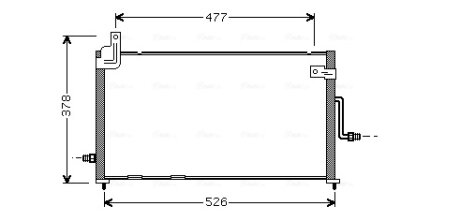 Радіатор кодиціонера AVA COOLING DW5044