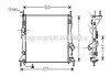 Радіатор охолодження двигуна Ford Focus (04-12), C-Max (07-10) 1.4-1.6 AVA AVA COOLING FD2368 (фото 1)