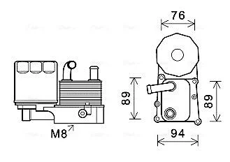Радиатор масляный  AVA AVA COOLING FD3598H