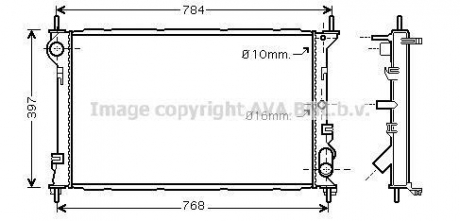 Радіатор TRANS CONN 18i/18TDCi 04- (Ava) AVA COOLING FDA2411