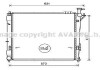 Радиатор охлаждения двигателя Hyundai Santa fe 2,2d 06>, 2,0d 2,2d 13> AVA COOLING HY2346 (фото 1)