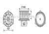 Вентилятор отопителя салона Hyundai Matrix (01-) AVA AVA COOLING HY8403 (фото 1)