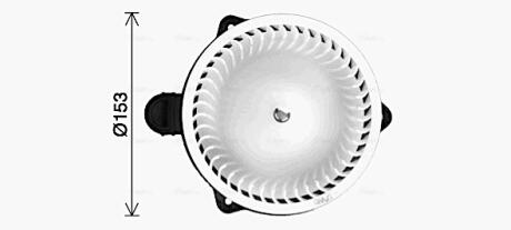Вентилятор салону AVA COOLING HY8476