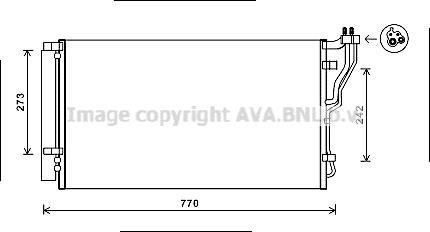 Радиатор кондиционера AVA AVA COOLING HYA5246D