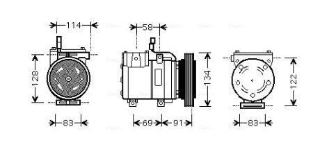 Компресор кондицiонера CLEVER FIT AVA COOLING HYAK199