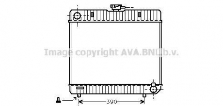 Радіатор MB W123/W126 MT 76-84 (Ava) AVA COOLING MS2042 (фото 1)