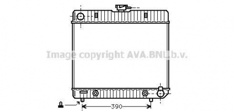 Радіатор MB W123 23/28 AT 76-85 (Ava) AVA COOLING MS2043