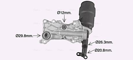 Радіатор масляний MB C204 C205 E212 ML166 2,2CDI AVA AVA COOLING MS3741H