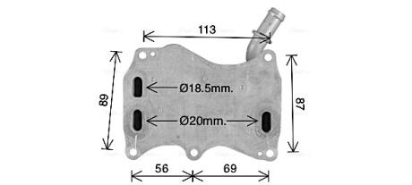 Радиатор масляный MB C-Class (07-), E-Class (09-), S-Class (06-), GLE (15-), ML AVA COOLING MS3749