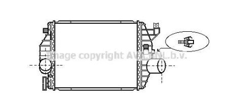 Інтеркулер MERCEDES-BENZ V-SERIES W638 (1997) V200 2.0(AVA) AVA COOLING MS4357