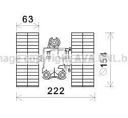 Вентилятор отопителя салона MB VITO 639 03> AC+ AVA COOLING MS8633