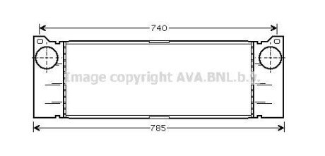 Інтеркулер MERCEDES VITO II W 639 (03-) (Ava) AVA COOLING MSA4473