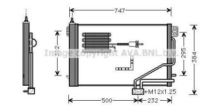 Радіатор кондиціонера AVA COOLING MSA5298D