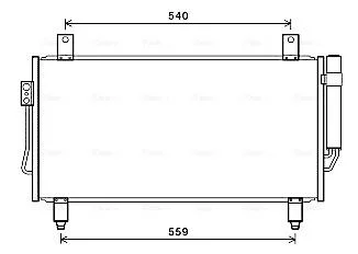Радіатор кондиціонера Mitsubishi Outlander III 13>  AVA AVA COOLING MT5252D