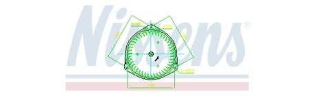 Вентилятор обігрівача Mitsubishi L200 (05-) AVA AVA COOLING MT8297