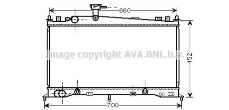 Радіатор MAZDA 6 18/20 AT +-AC 02- (Ava) AVA COOLING MZ2161