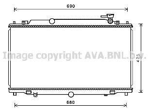 Радіатор охолодження MAZDA 6 (GJ) (12-) (Ava) AVA COOLING MZ2280