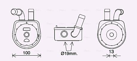 Радіатор масляний MAZDA 3/ 6/ CX7 (2004) (Ava) AVA COOLING MZ3289
