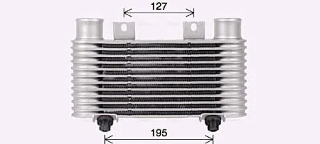 Интеркулер Ford Ranger (98-)/Mazda B-Series (99-) 2.5TD AVA AVA COOLING MZ4239