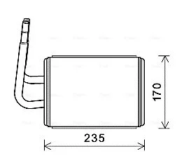 Радиатор отопителя салона Mazda 6 GG (02-), CX-7 (06-) 2.0D, 2.3i  AVA AVA COOLING MZA6268