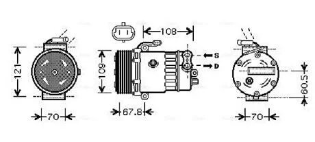 Компресор кондиціонера AVA COOLING OLAK139