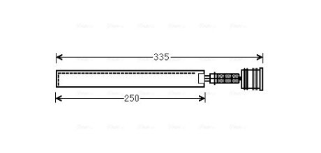 Осушувач кондиціонера Chevrolet Cruze (09-), Malibu (12-)/Opel Astra J (09-), Insignia A (08-) AVA AVA COOLING OLD645