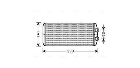 Радиатор отопителя салона  AVA AVA COOLING PEA6312
