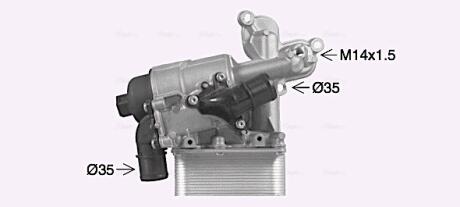 Радіатор масляний Nissan/Opel/Renault в зборі (AVA) AVA COOLING RT3631H