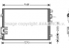 Конденсер кондіционера Renault (AVA) AVA COOLING RT5376D (фото 1)