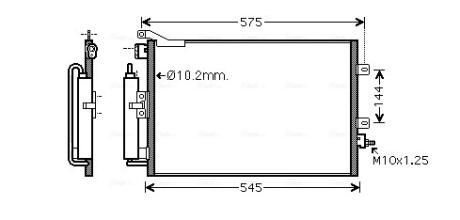 Радіатор кодиціонера CLEVER FIT AVA COOLING RT5417D