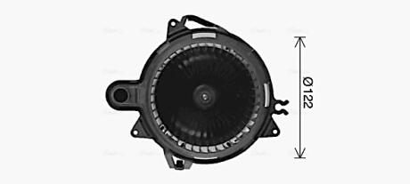 Вентилятор обігрівача салону Renault Capture (13-), Clio (13-) AVA AVA COOLING RT8676