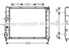 Радіатор KANGOO 15D/19D MT -AC 97- (Ava) AVA COOLING RTA2215 (фото 1)