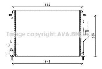 Радиатор охлаждения двигателя AVA COOLING RTA2478 (фото 1)