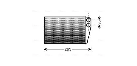 Радиатор отопителя салона  AVA AVA COOLING RTA6354