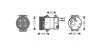 Компрессор кондиционера Renault Megane II, Scenic II (03-) 1.9DCi, 2.0i (AVA COOLING RTAK429 (фото 1)