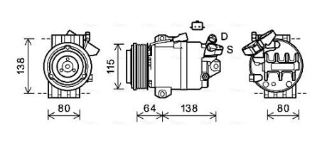 Конденсор кондиціонера RENAULT KOLEOS (2008) (Ava) AVA COOLING RTAK565