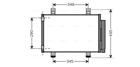 Радіатор кодиціонера CLEVER FIT AVA COOLING SZA5087D