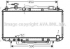 Радіатор FUNCR/RAV4 20i AT +-AC 00 (Ava) AVA COOLING TO2301 (фото 1)