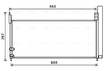 Радіатор кондиціонера Toyota Prius (09-), Auris (06-) AVA AVA COOLING TO5692D