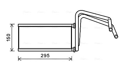 Теплообмінник, система опалення салону CLEVER FIT AVA COOLING TO6714