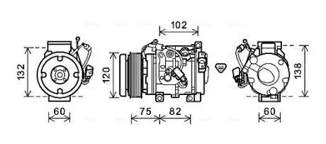 Компресор кондицiонера CLEVER FIT AVA COOLING TOAK664