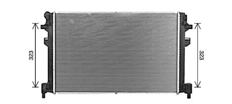 Радіатор охолодження двигуна VW Passat 2.0D 15- (AVA) AVA COOLING VN2426