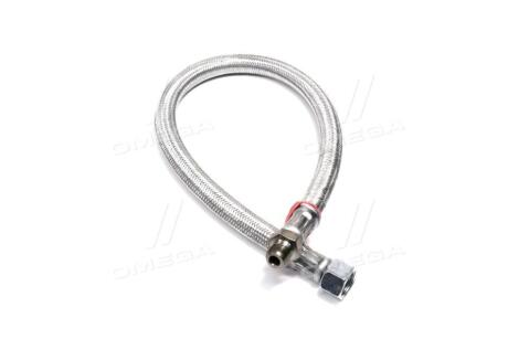 Шланг гальмівний КАМАЗ ЄВРО (PTFE нержав. оплетка, L=650 мм, гайка-штуцер М20хМ16) ПРЕМІУМ АВТО-СОЮЗ 88 5320-3506060-20