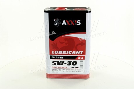 Масло моторн. 5W-30 Gold Sint (Каністра 4л) AXXIS AX-2023