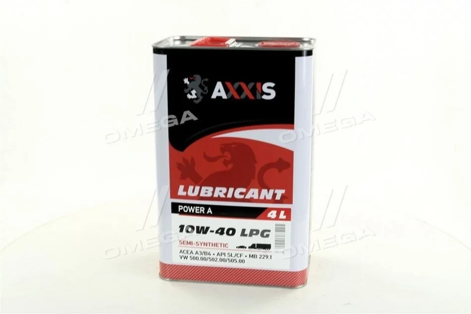 Олива моторн. AXXIS 10W-40 LPG Power A (Каністра 4л) Олива моторн. AXXIS 10W-40 LPG Power A (Каністра 4л)