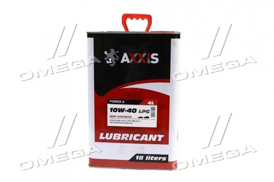 Олива моторн. AXXIS 10W-40 LPG Power A (Каністра 18л) Олива моторн. AXXIS 10W-40 LPG Power A (Каністра 18л)